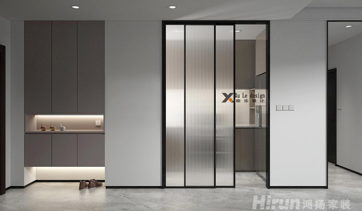 百步亭現(xiàn)代城96㎡極簡(jiǎn)詫寂二居室 裝修案例效果圖-9