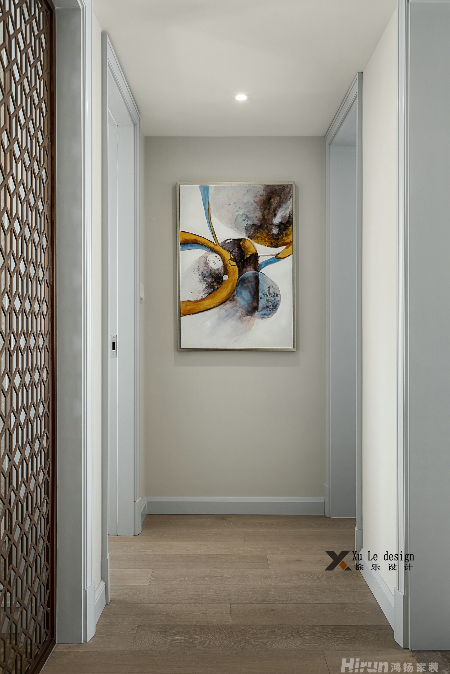 萬科漢口傳奇140㎡新裝飾主義二居室 裝修案例效果圖-8