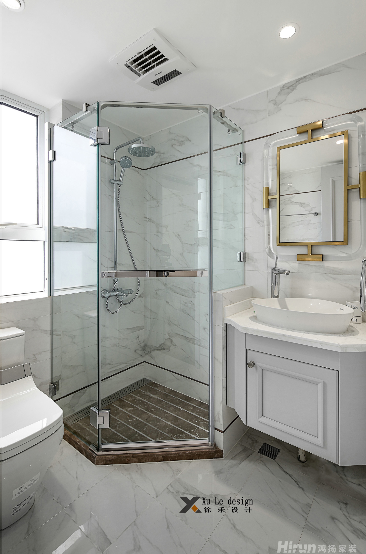 萬科漢口傳奇140㎡新裝飾主義二居室 裝修案例效果圖-13