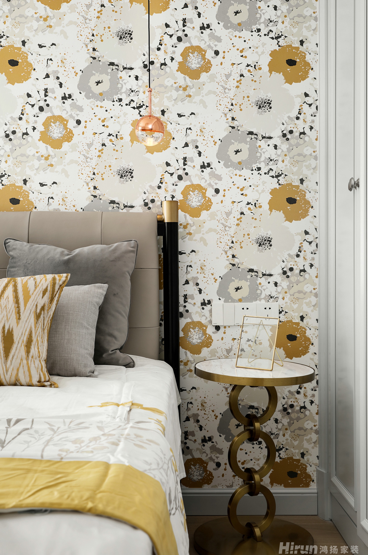 萬科漢口傳奇140㎡新裝飾主義二居室 裝修案例效果圖-12