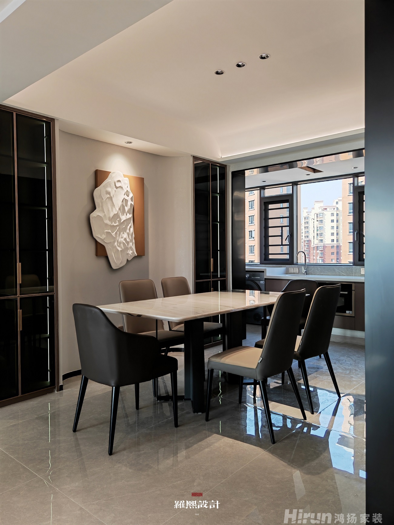 國(guó)貿(mào)前海灣雅致現(xiàn)代四居室 裝修案例效果圖-14