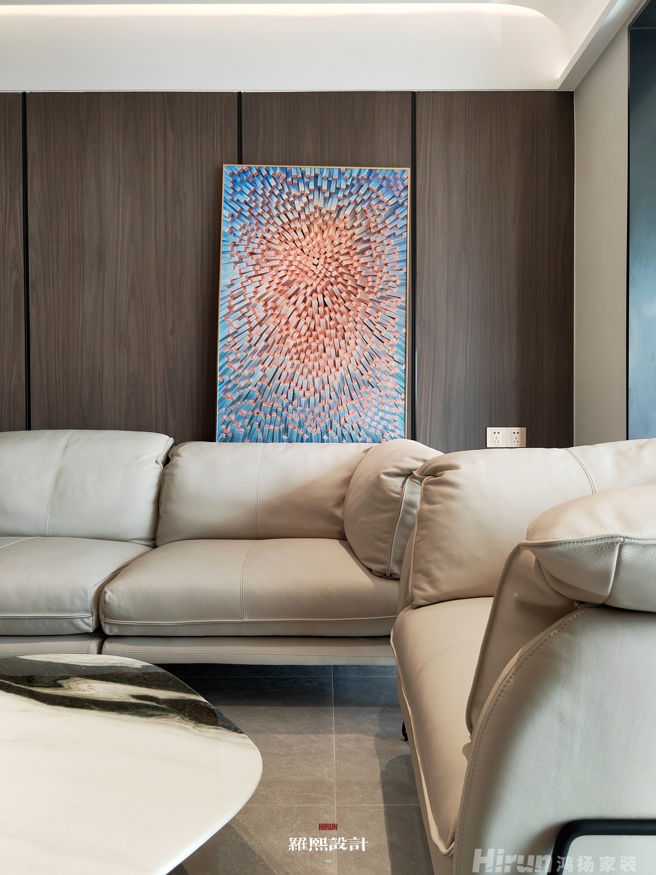 國(guó)貿(mào)前海灣雅致現(xiàn)代四居室 裝修案例效果圖-4