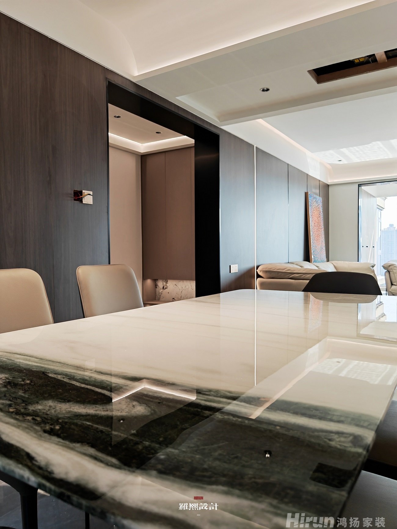 國(guó)貿(mào)前海灣雅致現(xiàn)代四居室 裝修案例效果圖-11