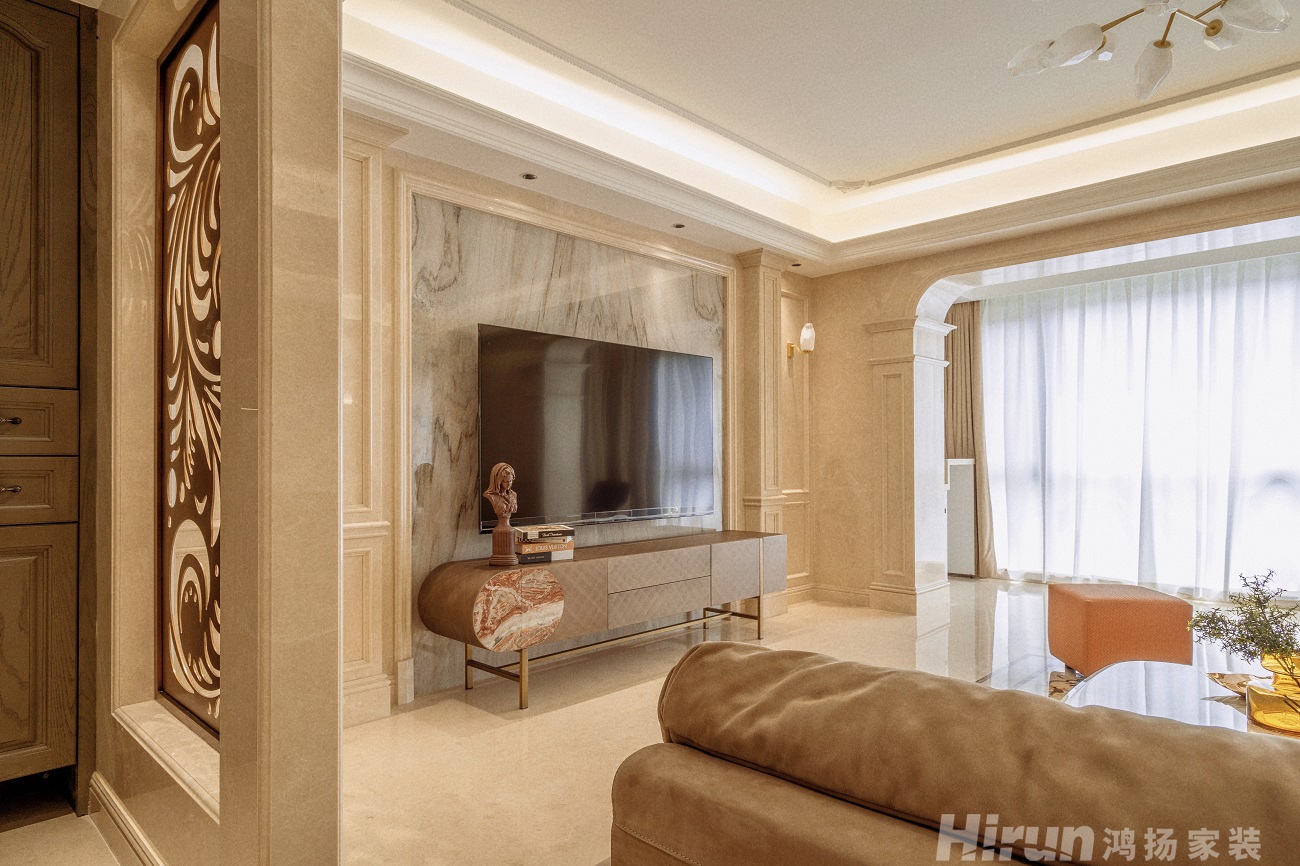 東方名苑148㎡北歐之光大平層 裝修案例效果圖-2