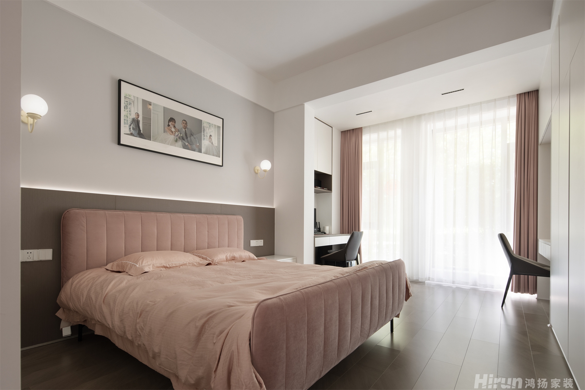 八方小區C區140㎡雅致現代四居室 裝修案例實景圖-1