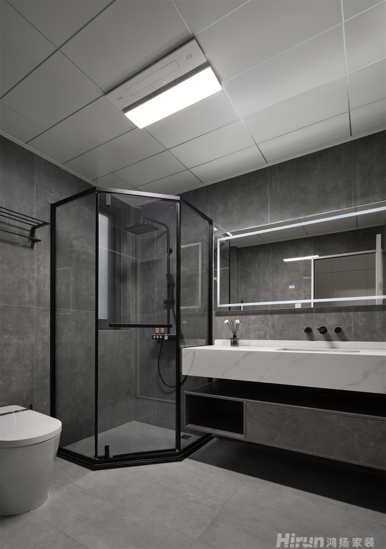 八方小區C區140㎡雅致現代四居室 裝修案例實景圖-3