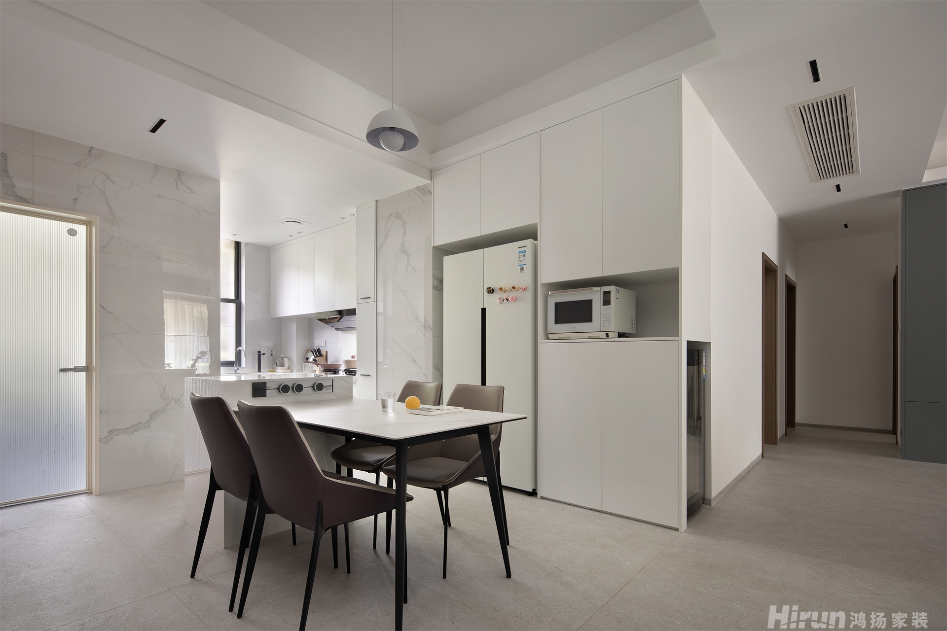 八方小區C區140㎡雅致現代四居室 裝修案例實景圖-8