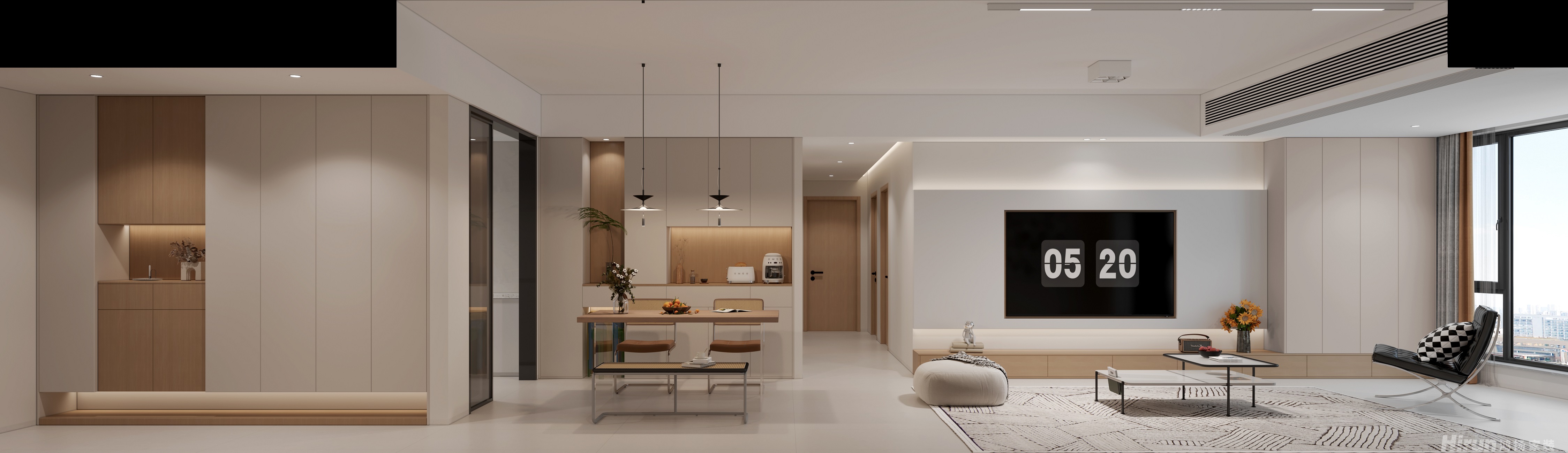 國欣向榮府138㎡輕歐簡美四居室 裝修案例效果圖-2