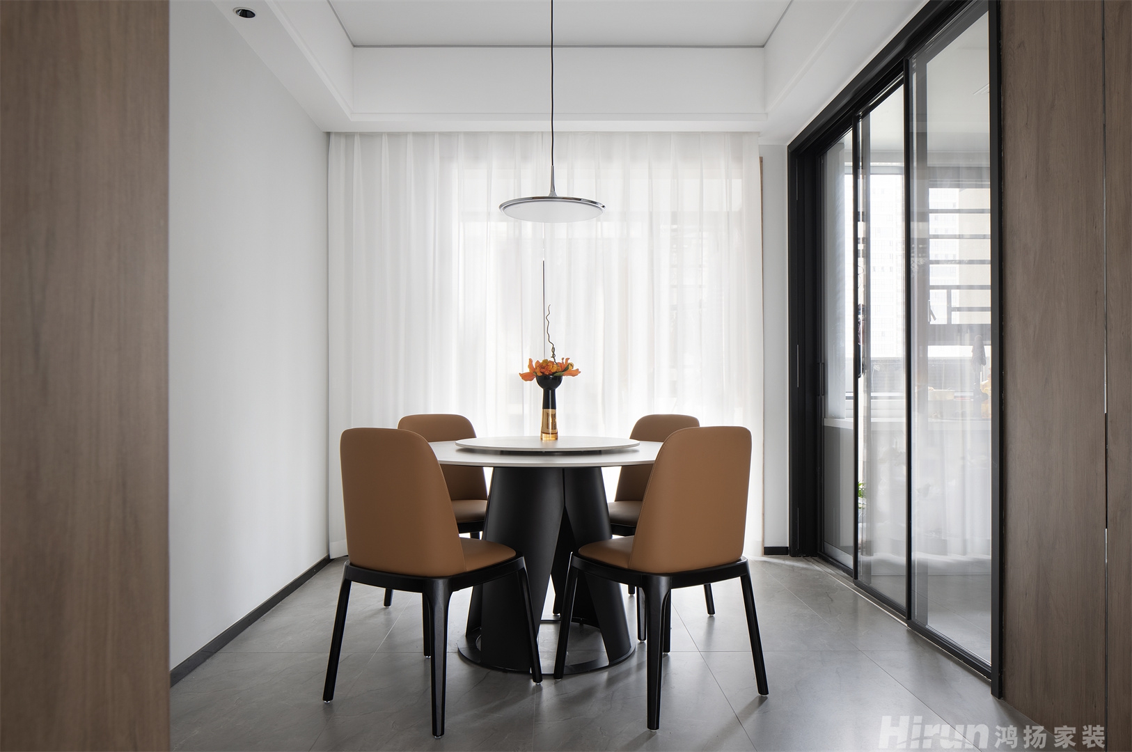 潤和湘江天地168㎡雅致現代復式 裝修案例實景圖-4