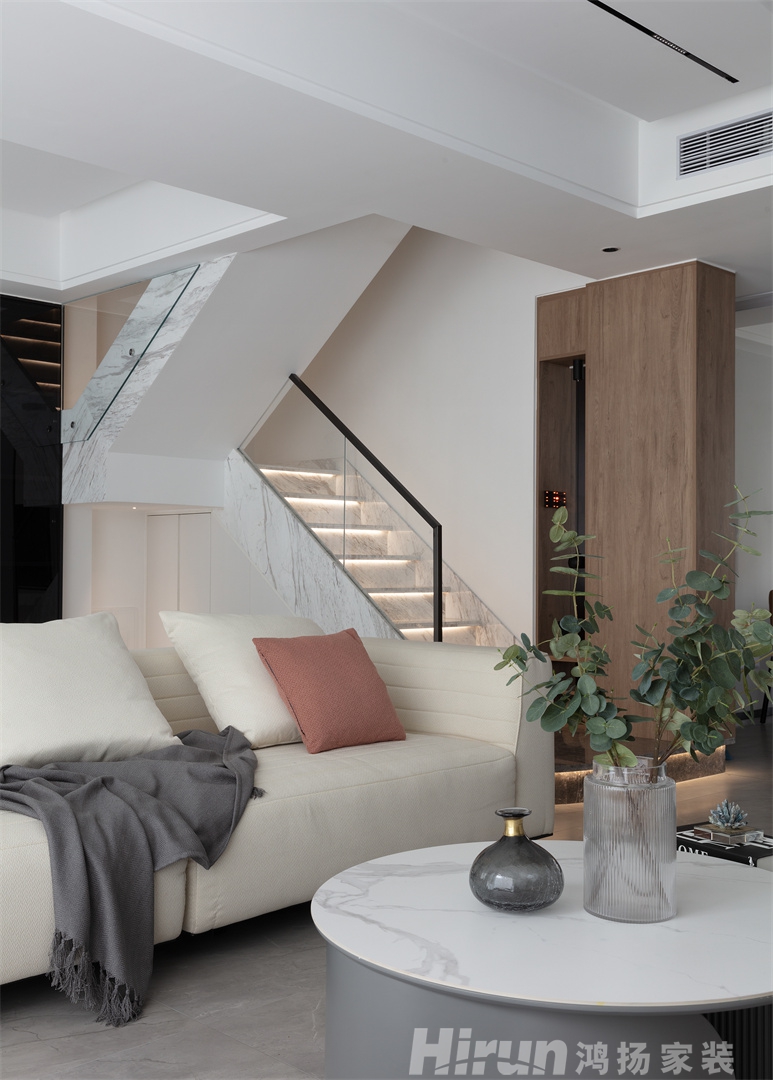 潤和湘江天地168㎡雅致現代復式 裝修案例實景圖-8