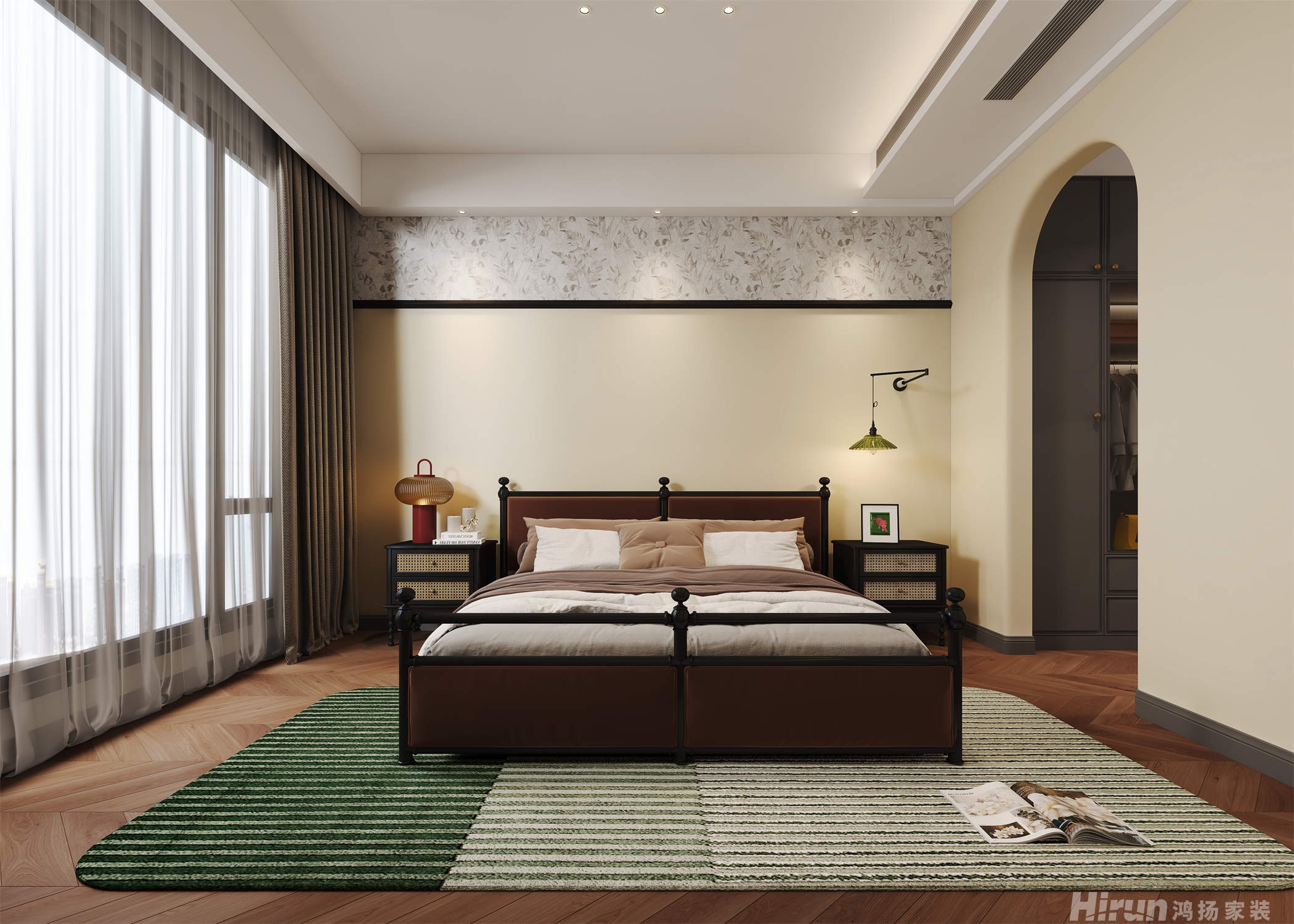 金茂洞庭生態創新城 157㎡新裝飾主義四居室 裝修案例效果圖-5