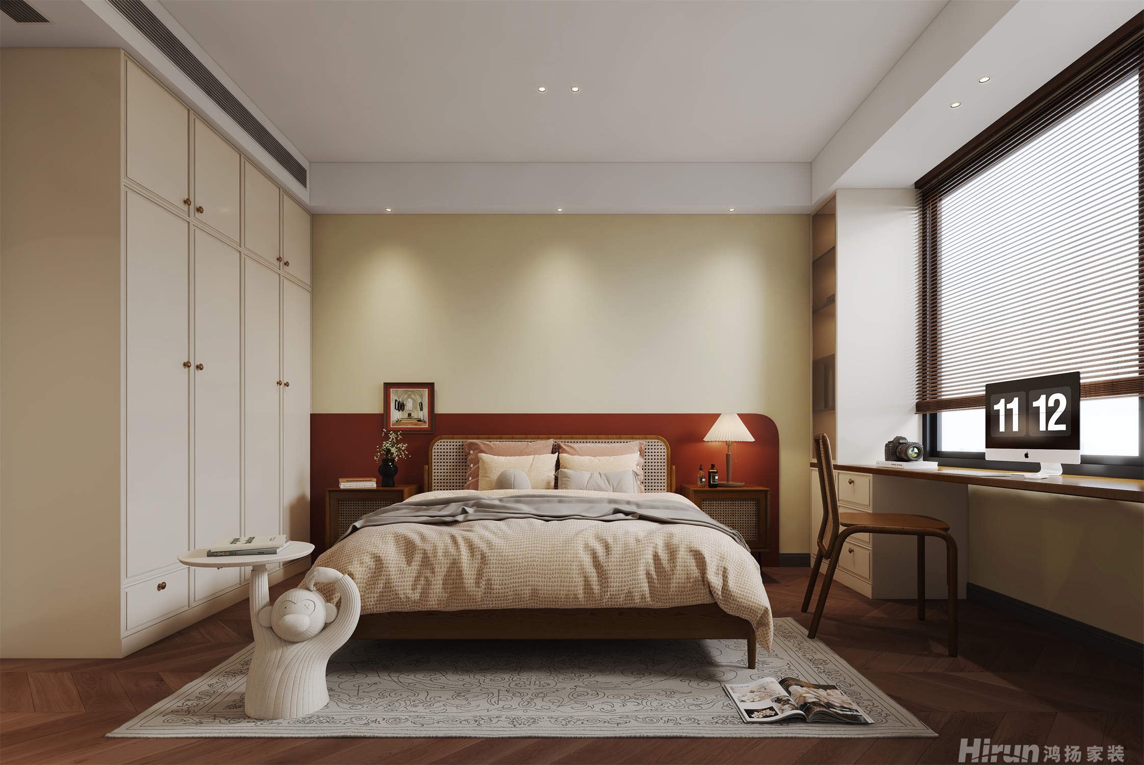 金茂洞庭生態創新城 157㎡新裝飾主義四居室 裝修案例效果圖-6