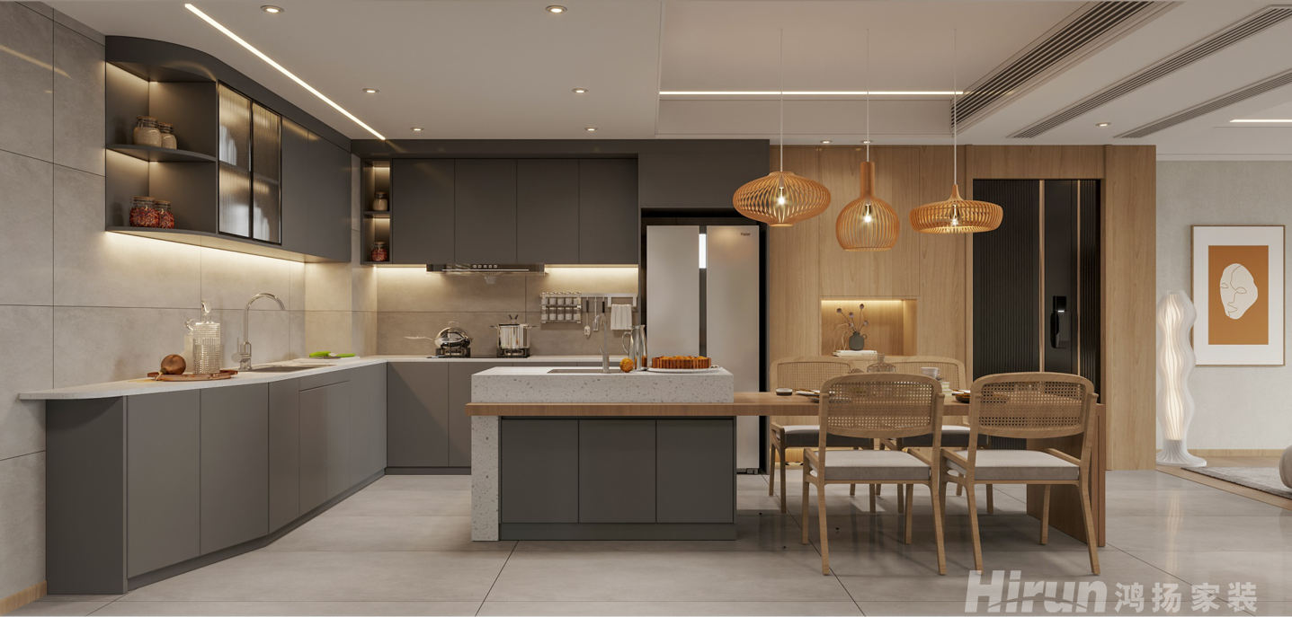 奧園御湖灣175㎡雅致現代別墅 裝修案例效果圖-1