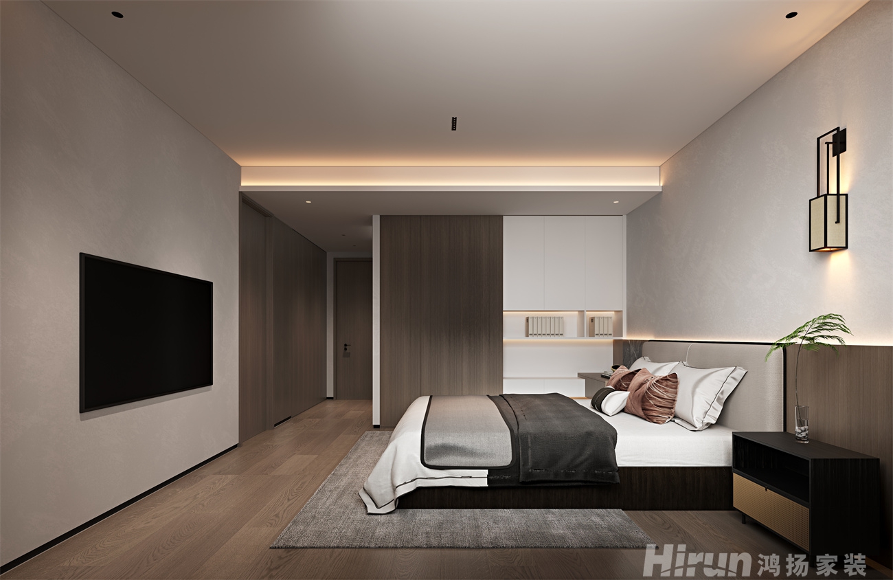 天一康園200㎡復合寫意大平層 裝修案例效果圖-5