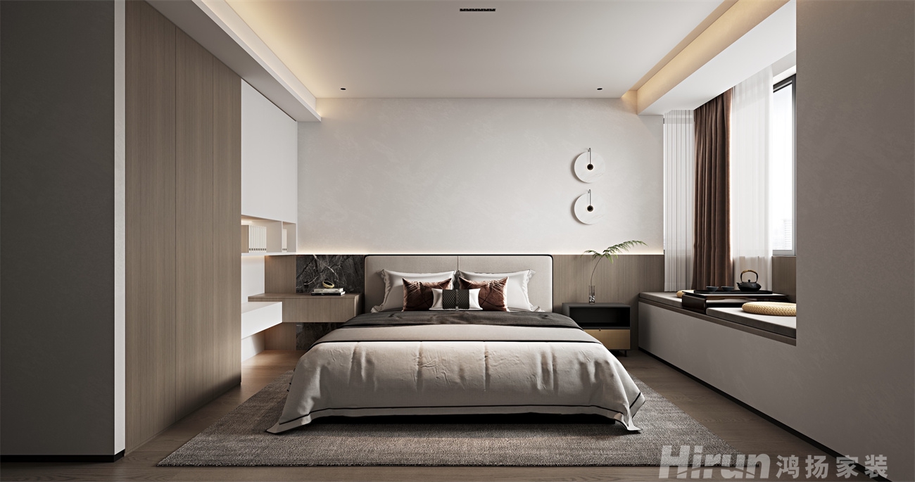 天一康園200㎡復合寫意大平層 裝修案例效果圖-6