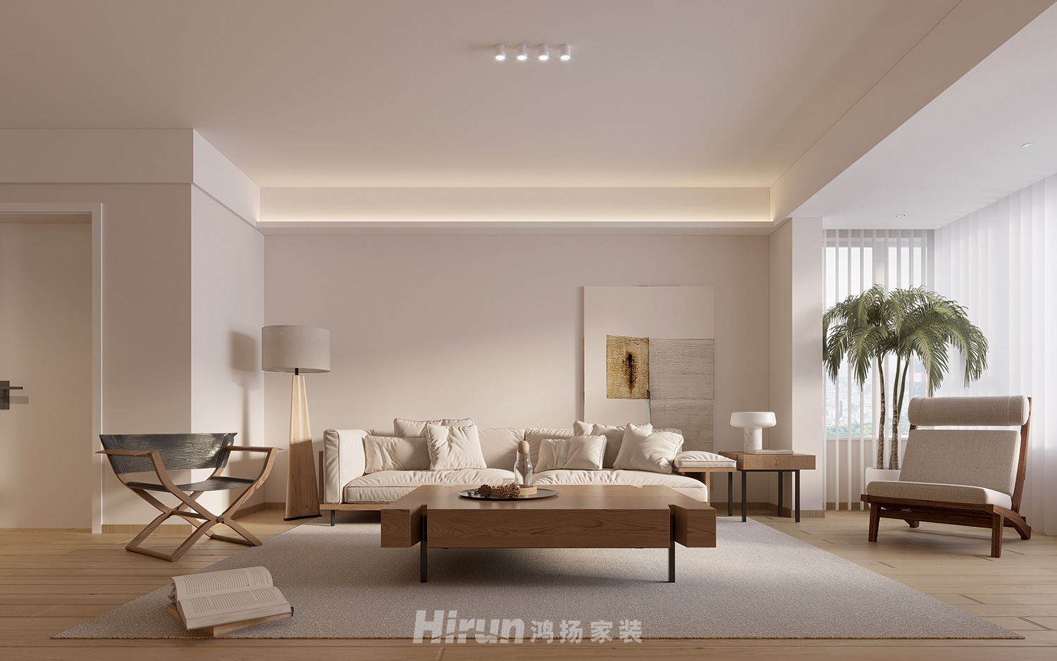 水墨林溪135㎡北歐之光三居室 裝修案例效果圖-5