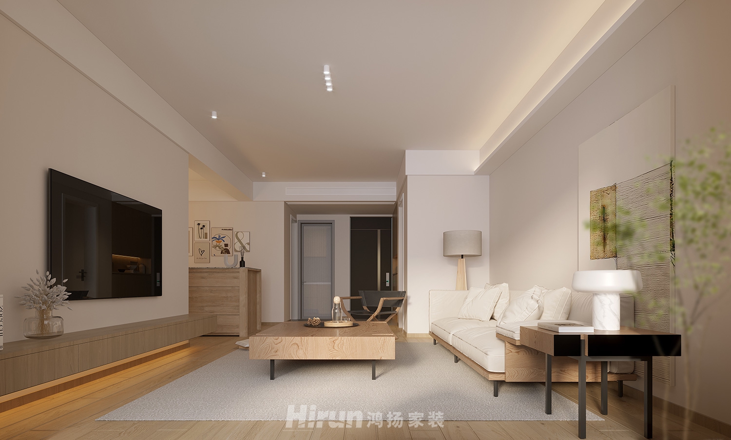 水墨林溪135㎡北歐之光三居室 裝修案例效果圖-6