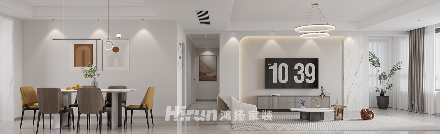 錦繡江山144㎡雅致現(xiàn)代三居室 裝修案例效果圖-4