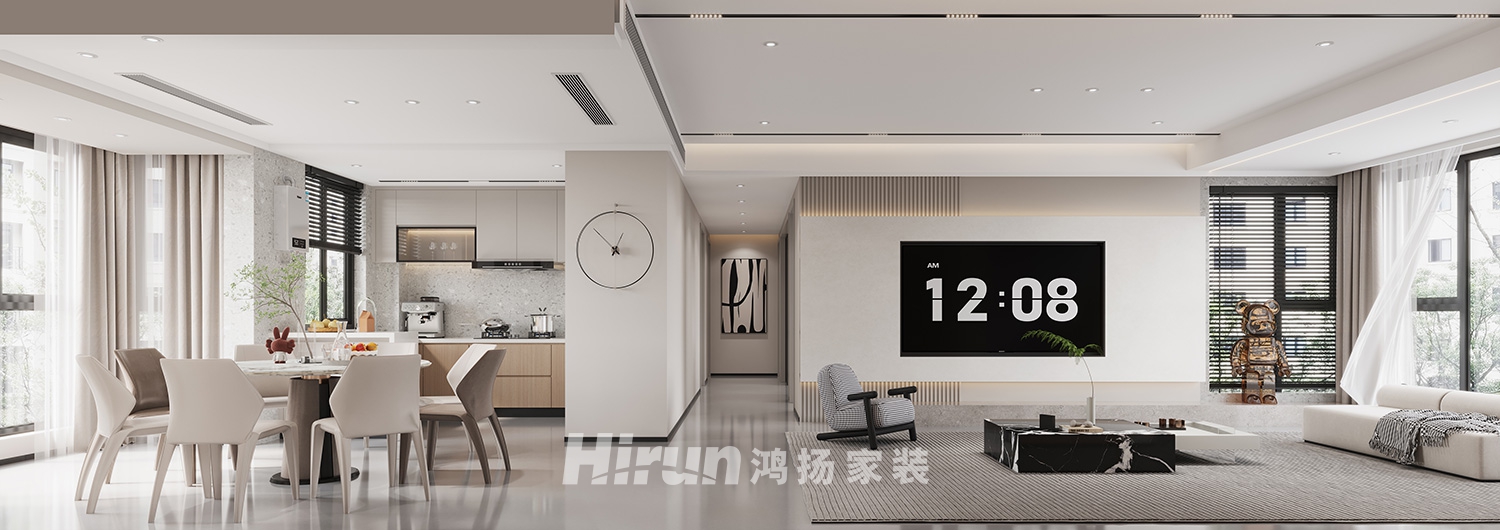 公園悅府136㎡北歐之光三居室 裝修案例效果圖-4