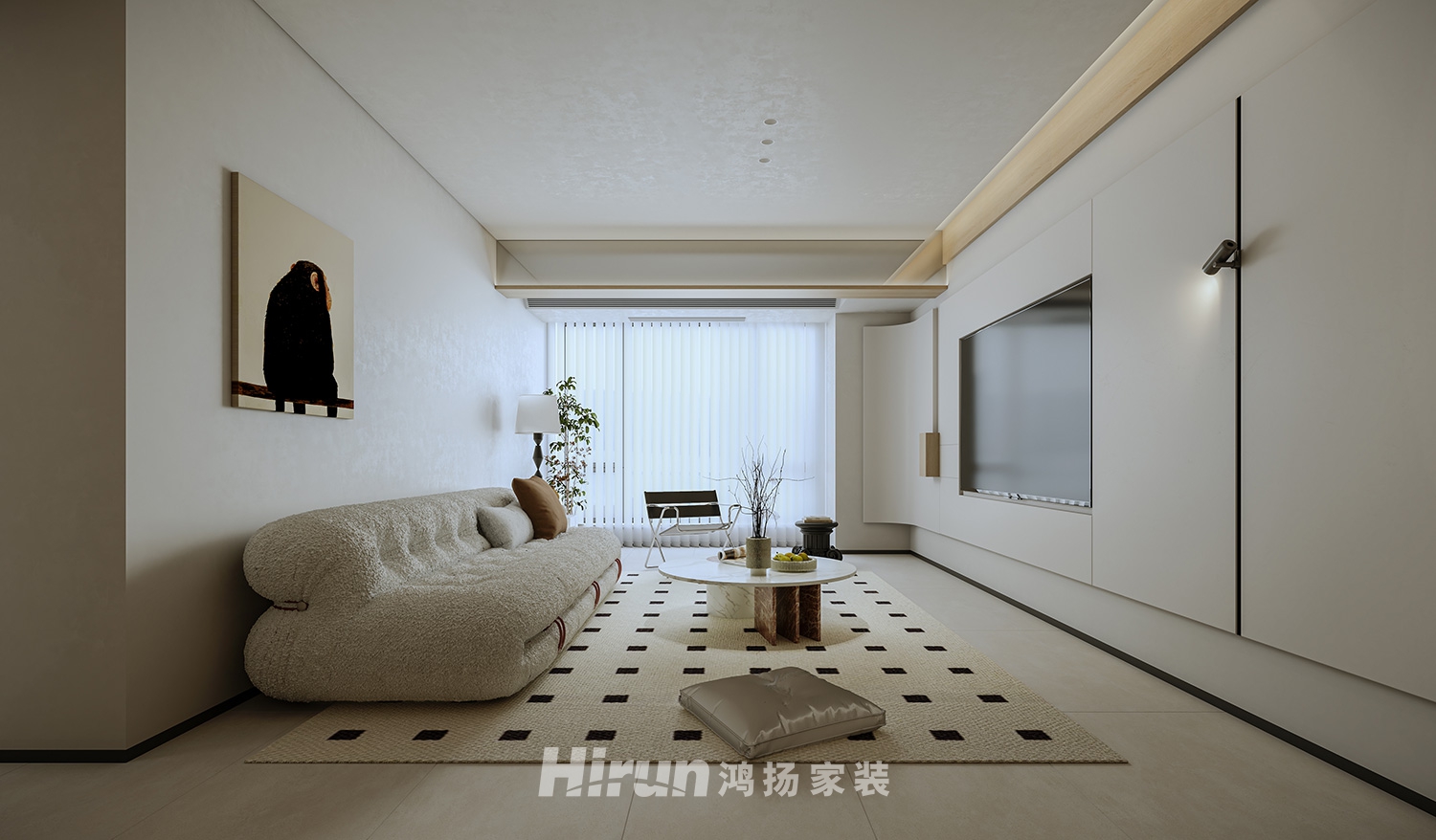 新城·朗雋大都100㎡北歐之光三居室 裝修案例效果圖-3