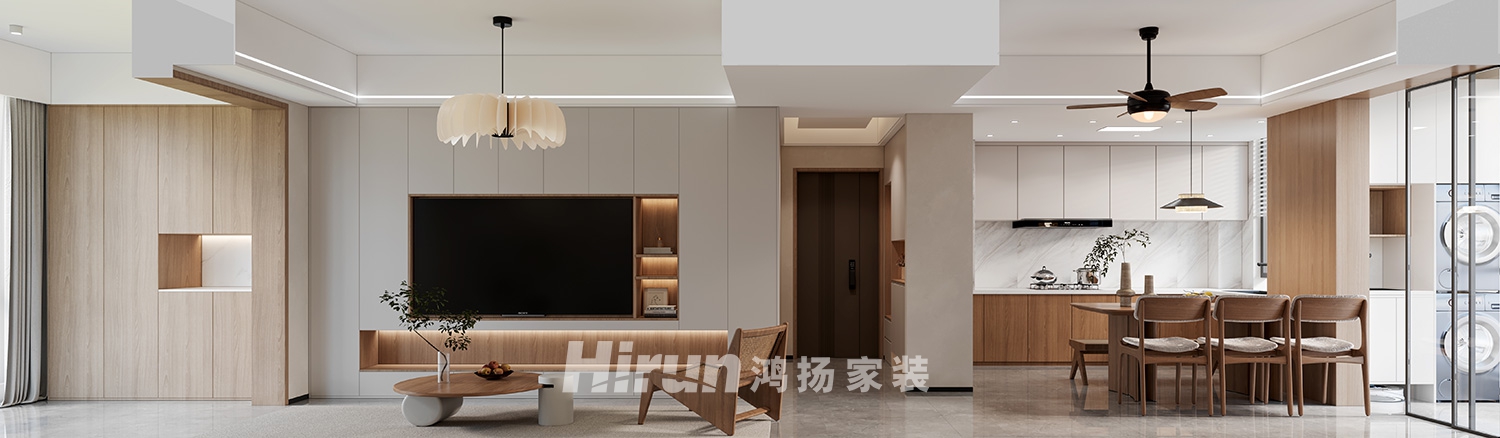 長(zhǎng)房雍景灣140㎡北歐之光四居室 裝修案例效果圖-2