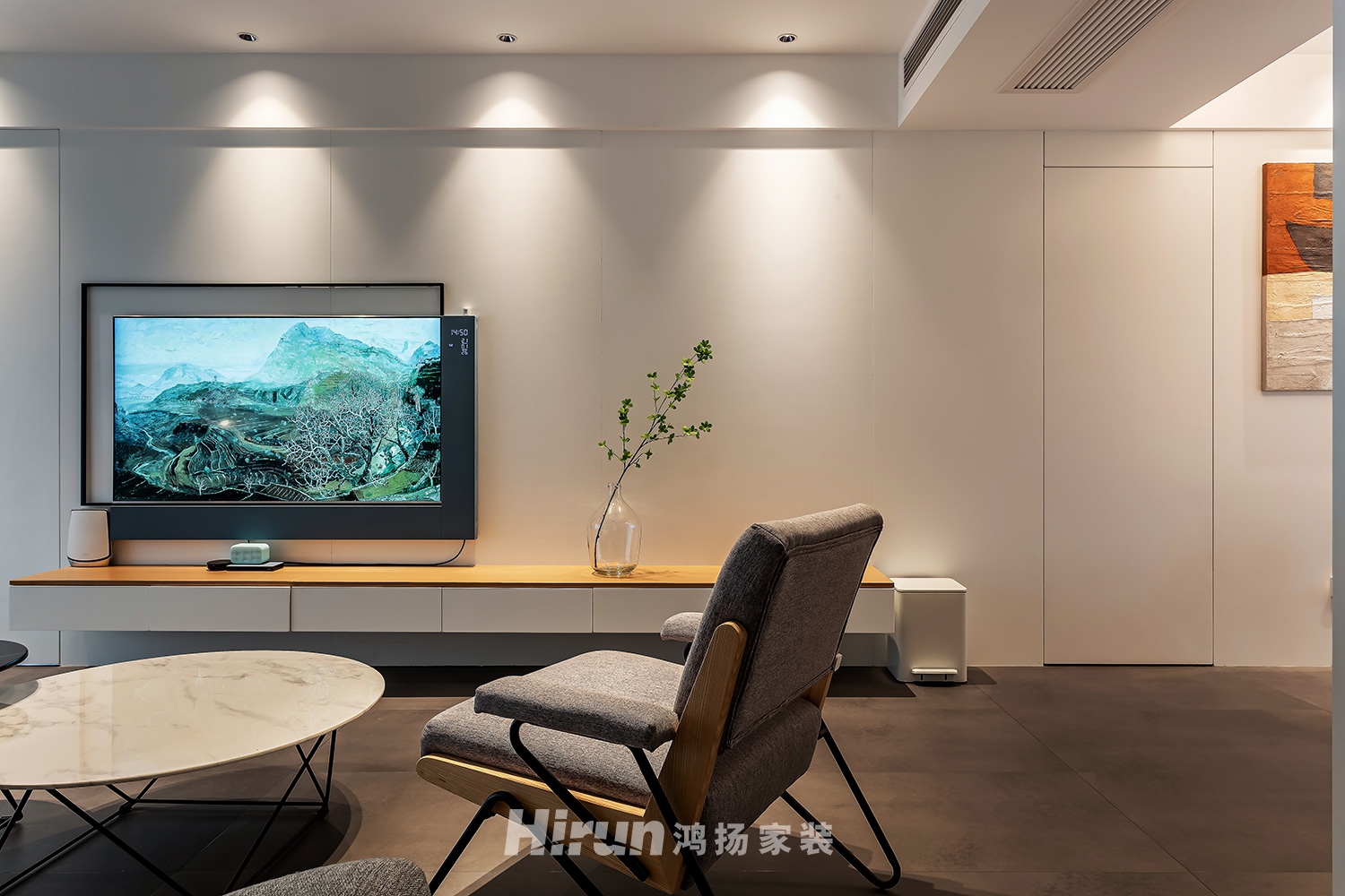 泊愛(ài)藍(lán)灣130㎡雅致現(xiàn)代三居室 裝修案例實(shí)景圖-5