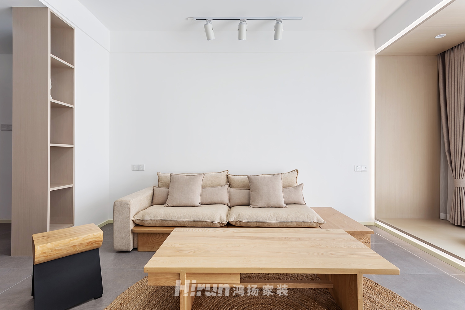 紅星公館110㎡北歐之光三居室 裝修案例實景圖-7