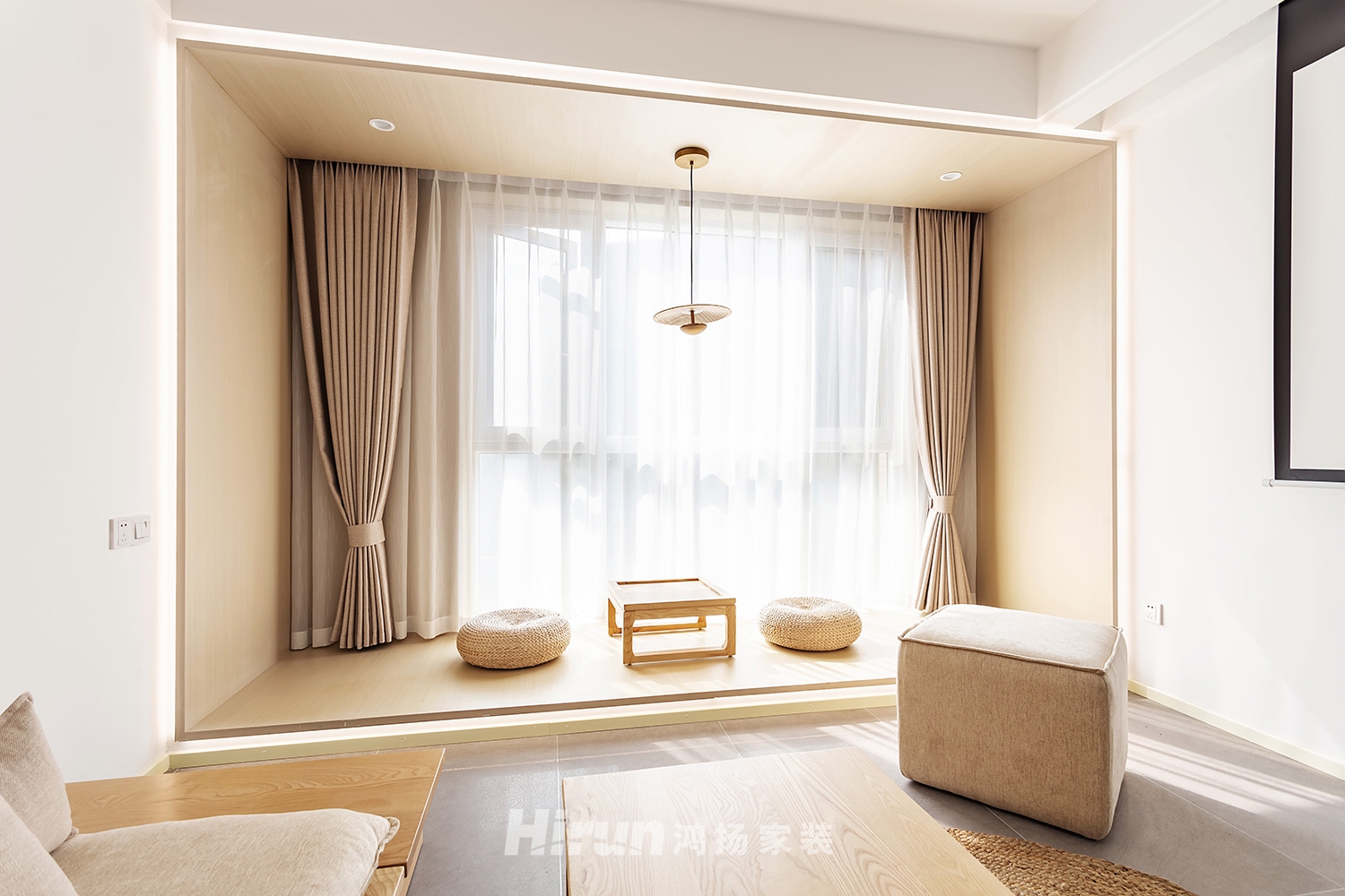 紅星公館110㎡北歐之光三居室 裝修案例實景圖-9