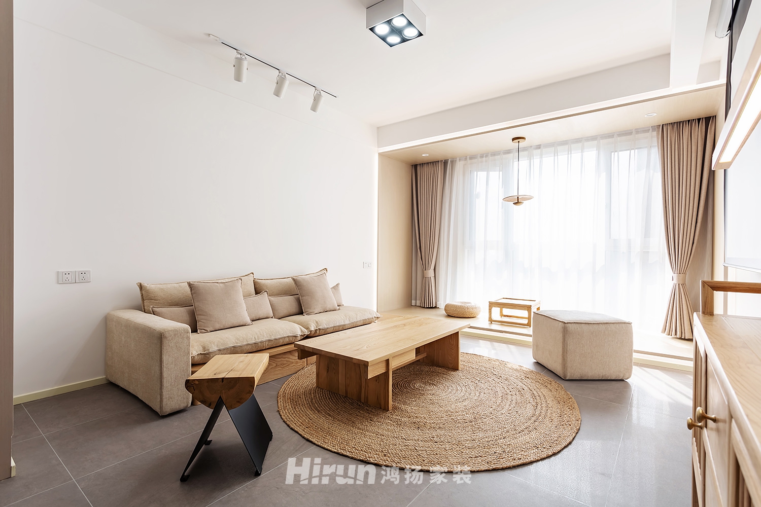 紅星公館110㎡北歐之光三居室 裝修案例實景圖-5