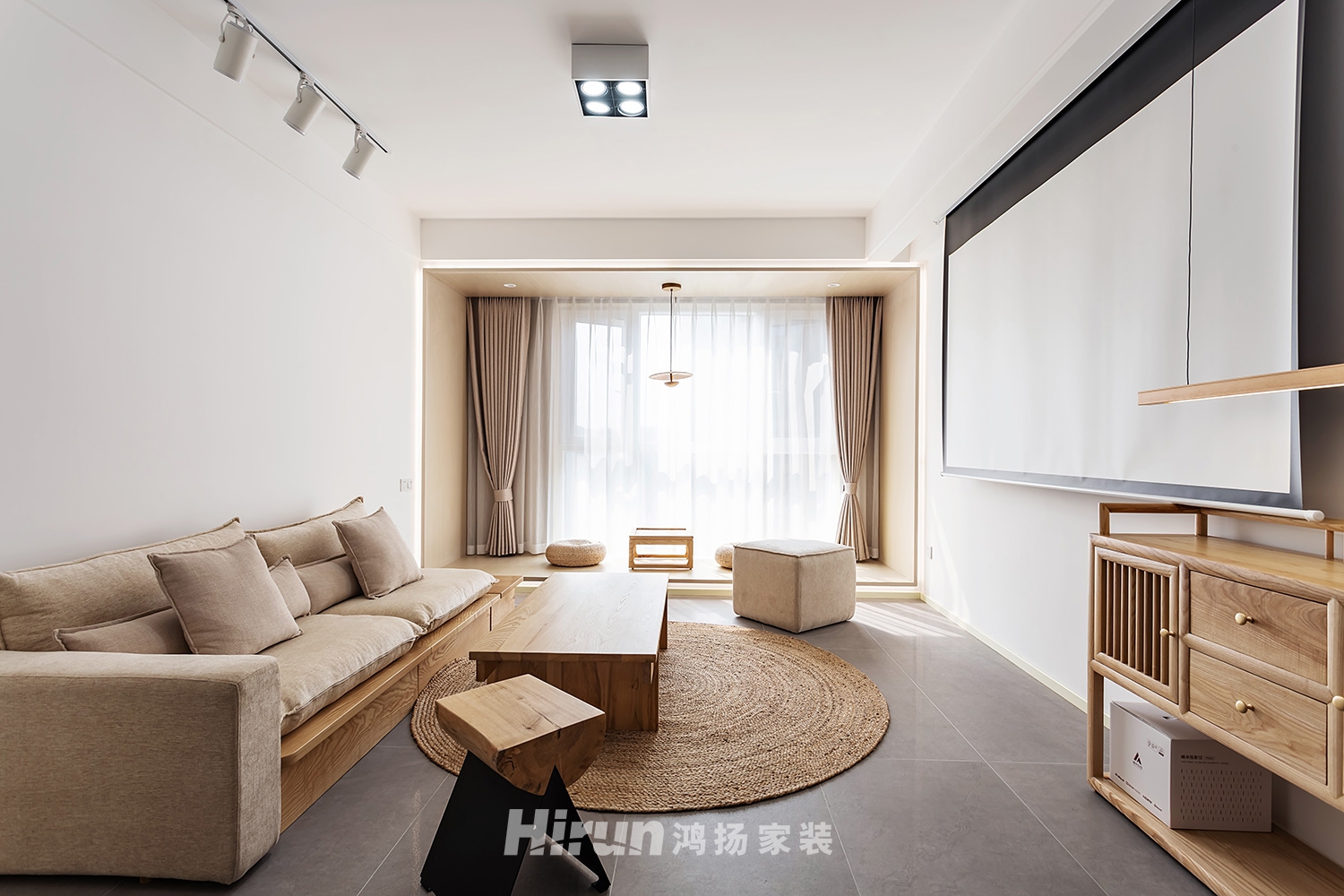 紅星公館110㎡北歐之光三居室 裝修案例實景圖-6