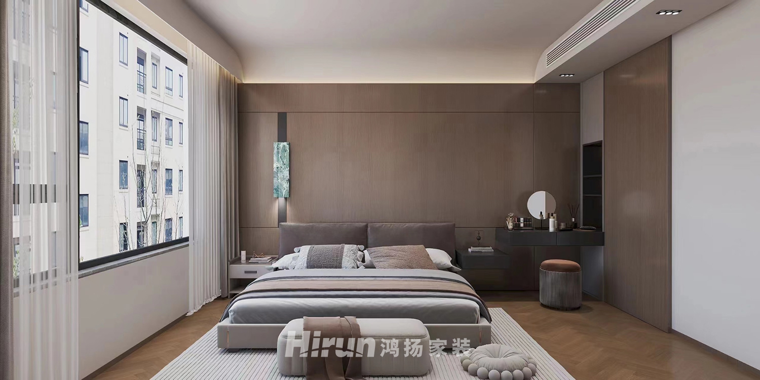 華毅半島185㎡雅致現代四居室 裝修案例效果圖-4