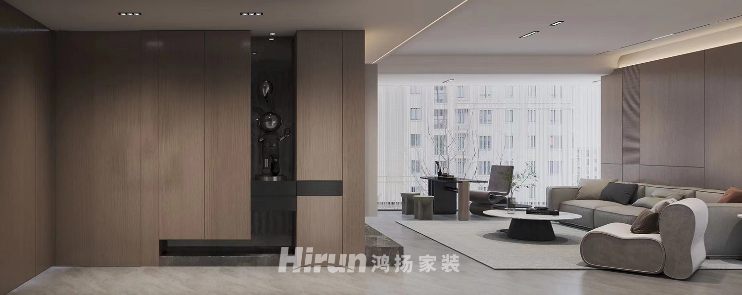 華毅半島185㎡雅致現代四居室 裝修案例效果圖-3