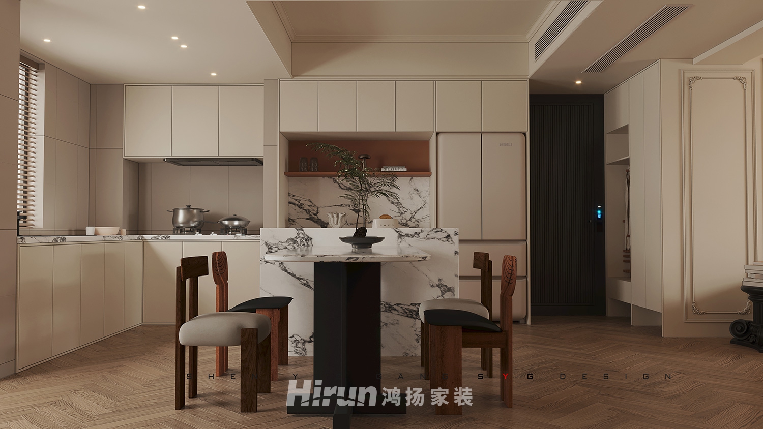 青檸院110㎡北歐之光三居室 裝修案例效果圖-5