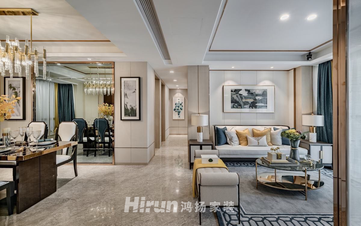 恒大華府140㎡江南印象四居室 裝修案例實景圖-6