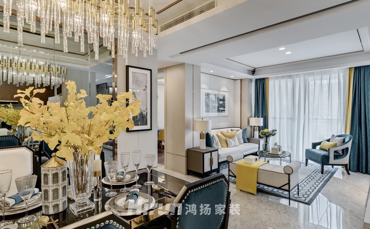 恒大華府140㎡江南印象四居室 裝修案例實景圖-7