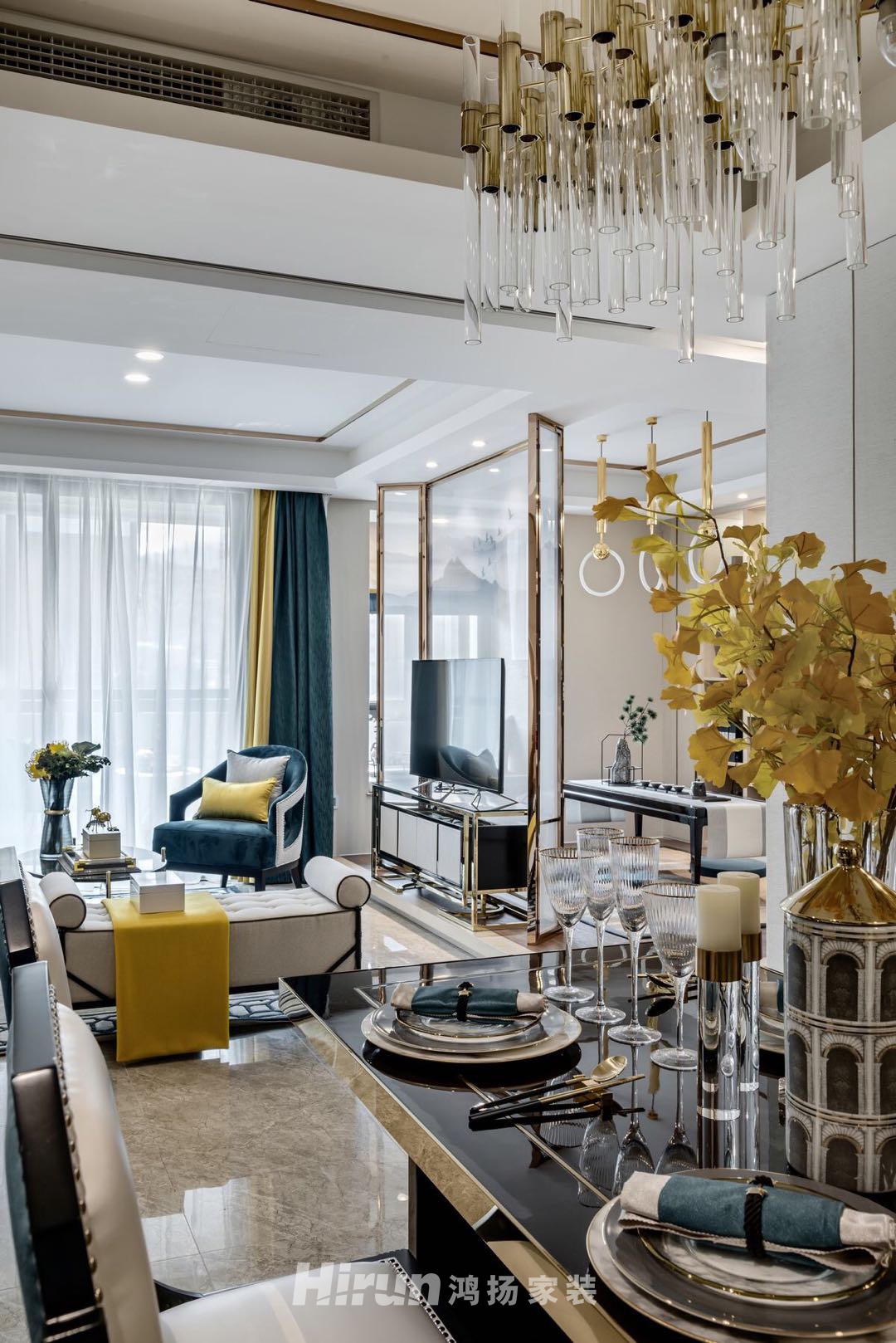 恒大華府140㎡江南印象四居室 裝修案例實景圖-5