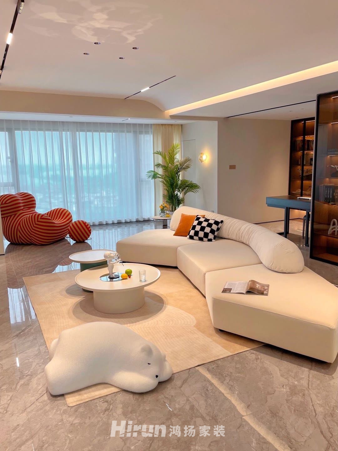 明昇壹城 150㎡北歐之光四居室 裝修案例實景圖-3