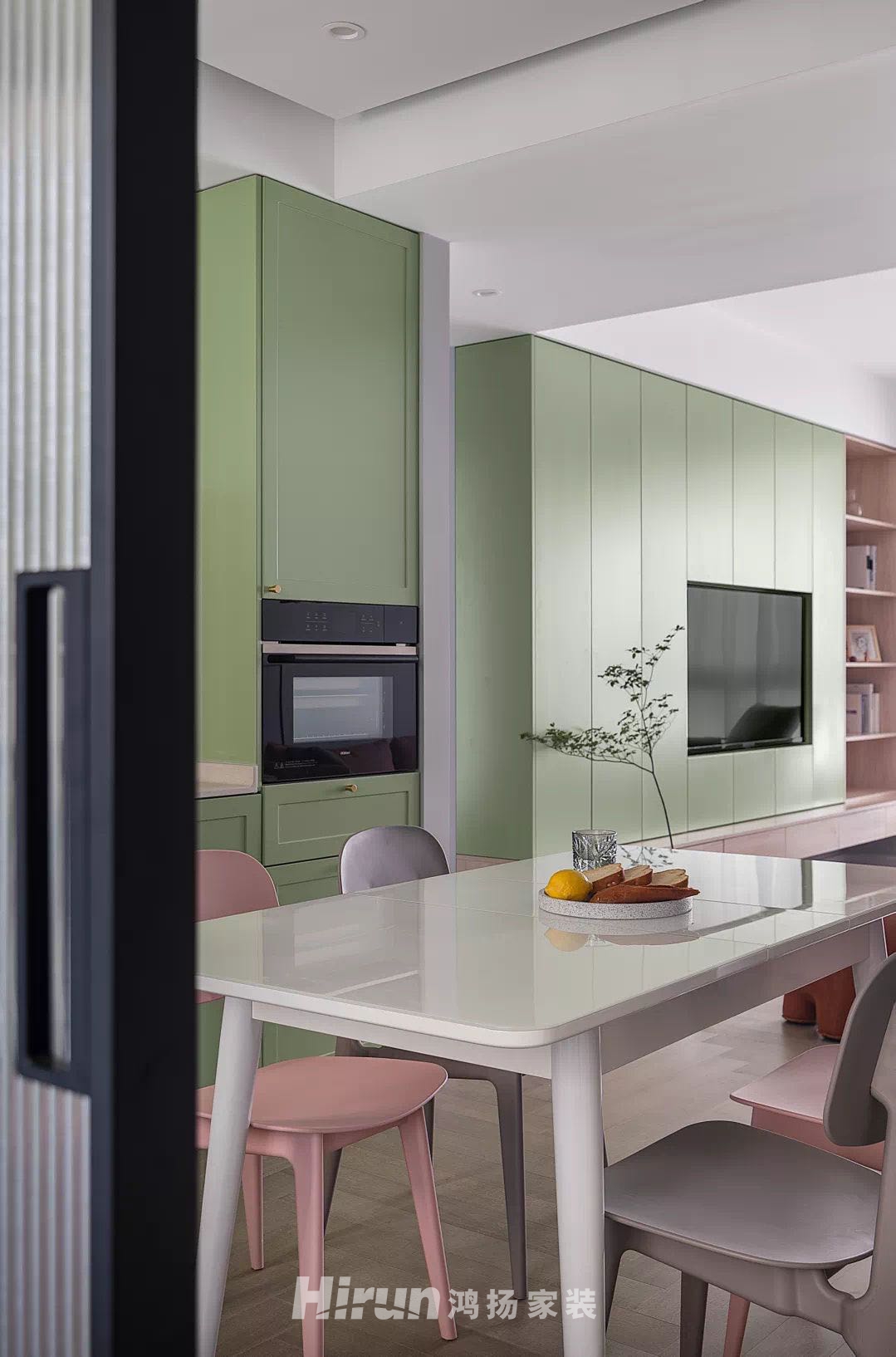 鑫遠翡麗郡110㎡優雅繽紛三居室 裝修案例實景圖-6