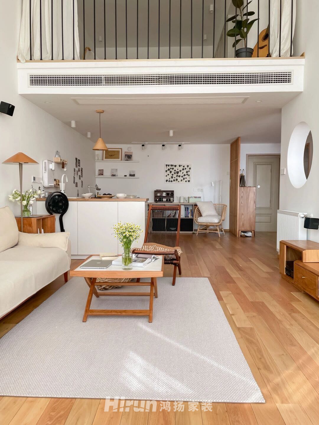 陽光城尚東灣150㎡北歐之光復式 裝修案例實景圖-3