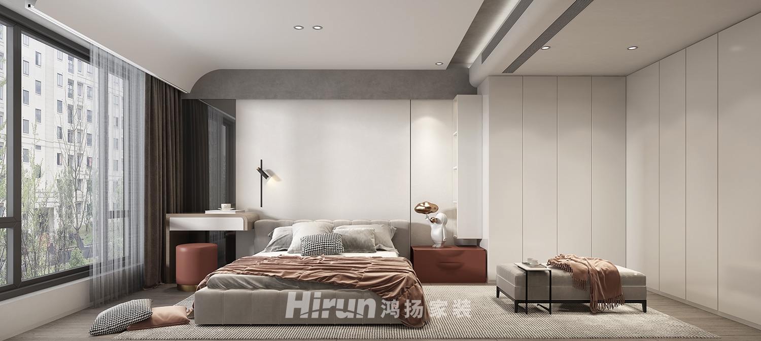 建發(fā)央著102㎡雅致現(xiàn)代復式 裝修案例效果圖-4