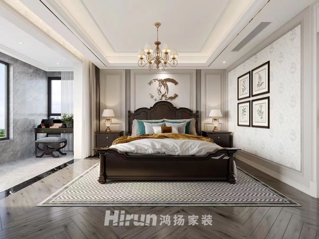 梅溪湖壹號180㎡歐美香頌四居室 裝修案例實景圖-4