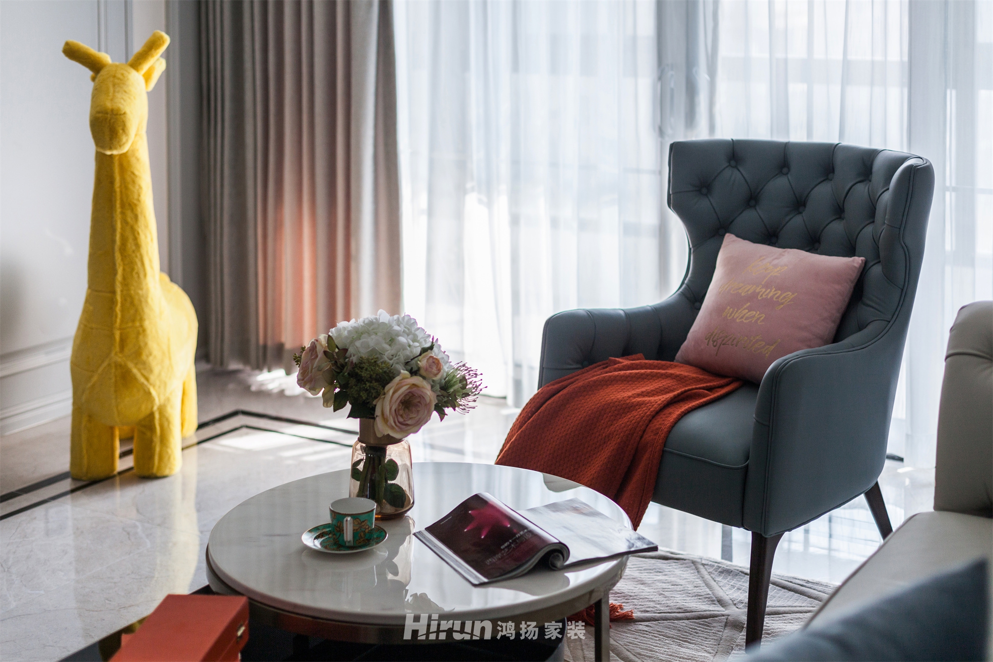 花園府150㎡輕歐簡美四居室 裝修案例實景圖-3