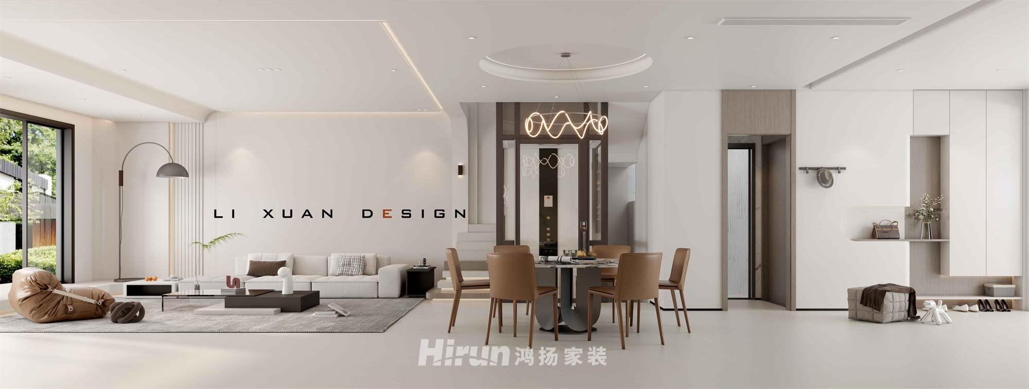 湖山賦220㎡北歐之光別墅 裝修案例效果圖-2