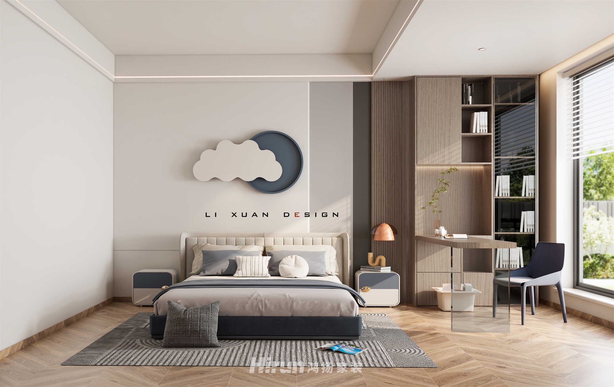 湖山賦220㎡北歐之光別墅 裝修案例效果圖-7