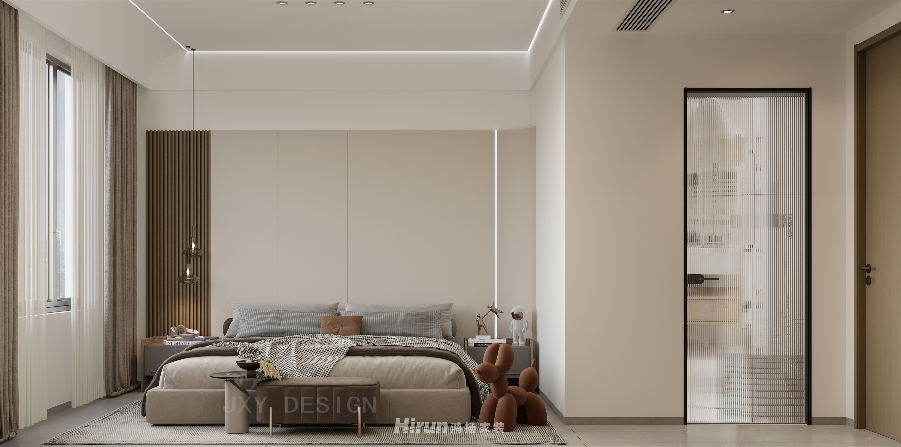 正榮濱江紫闕臺168㎡新裝飾主義三居室 裝修案例效果圖-9