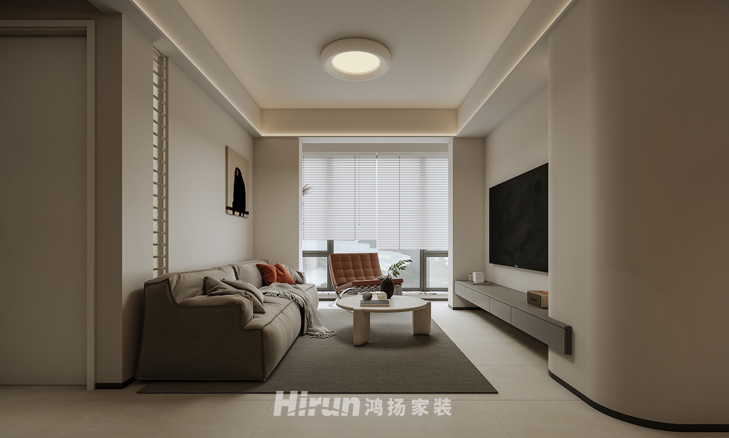 凱通國際城78㎡北歐之光二居室 裝修案例效果圖-2