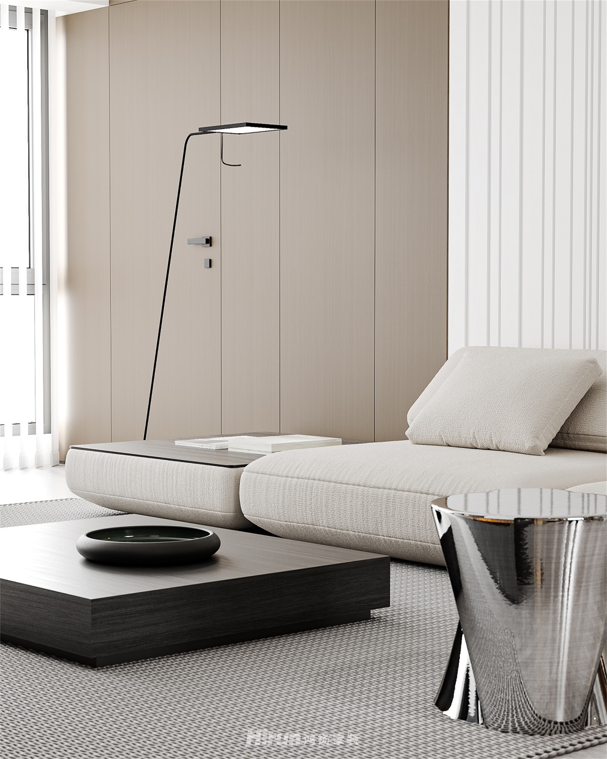 融冠密城137㎡雅致現(xiàn)代四居室 裝修案例效果圖-6