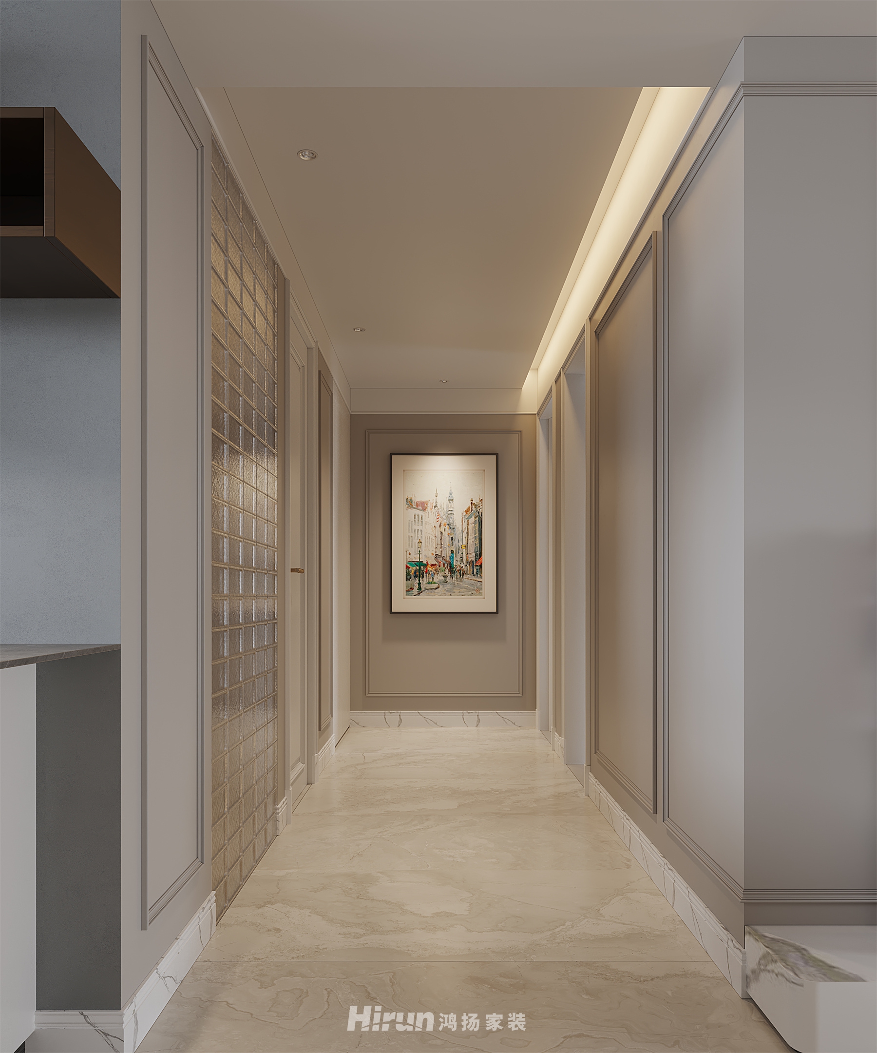 西山匯景245㎡優雅繽紛四居室 裝修案例效果圖-1