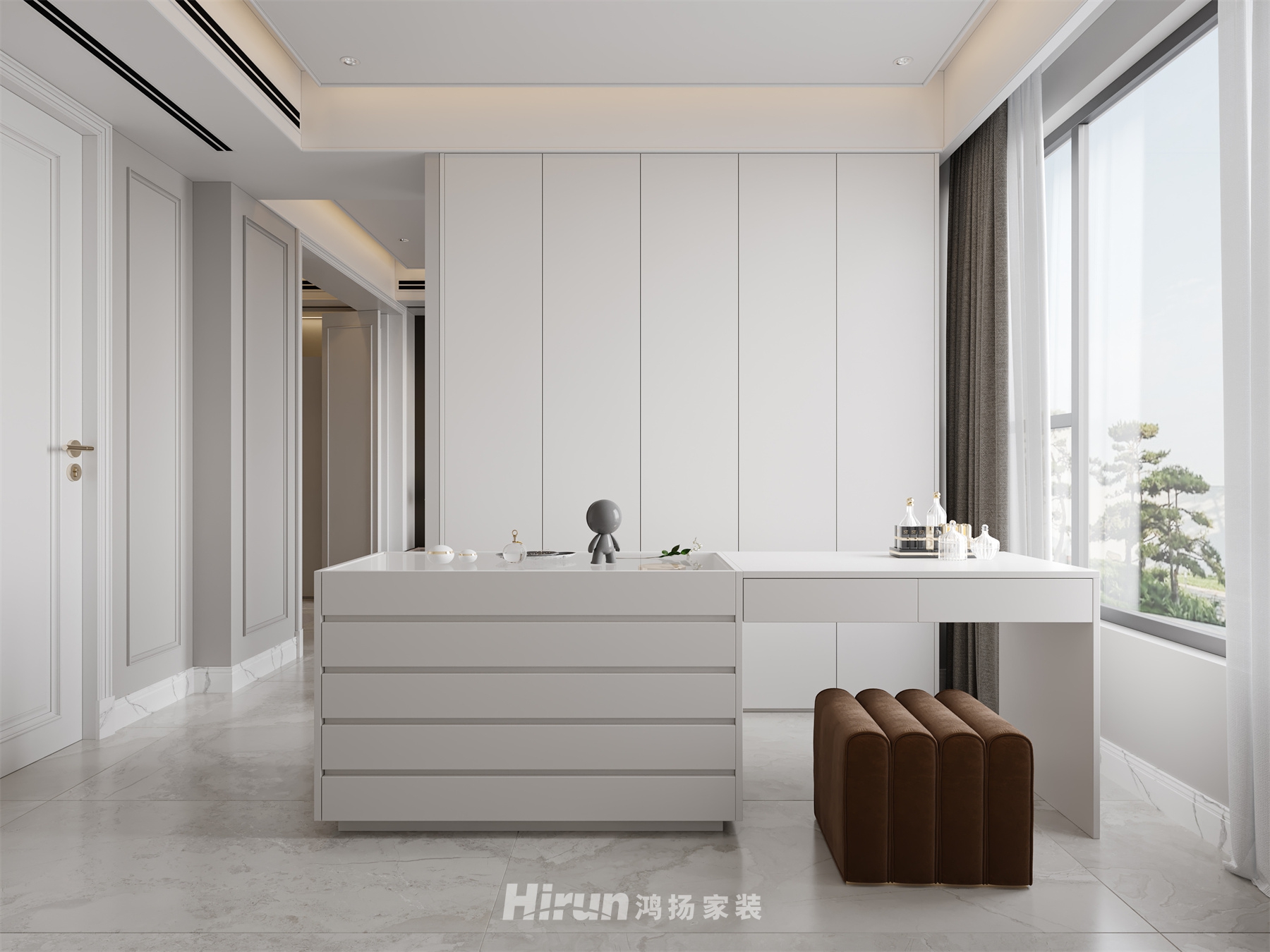 西山匯景245㎡優雅繽紛四居室 裝修案例效果圖-6