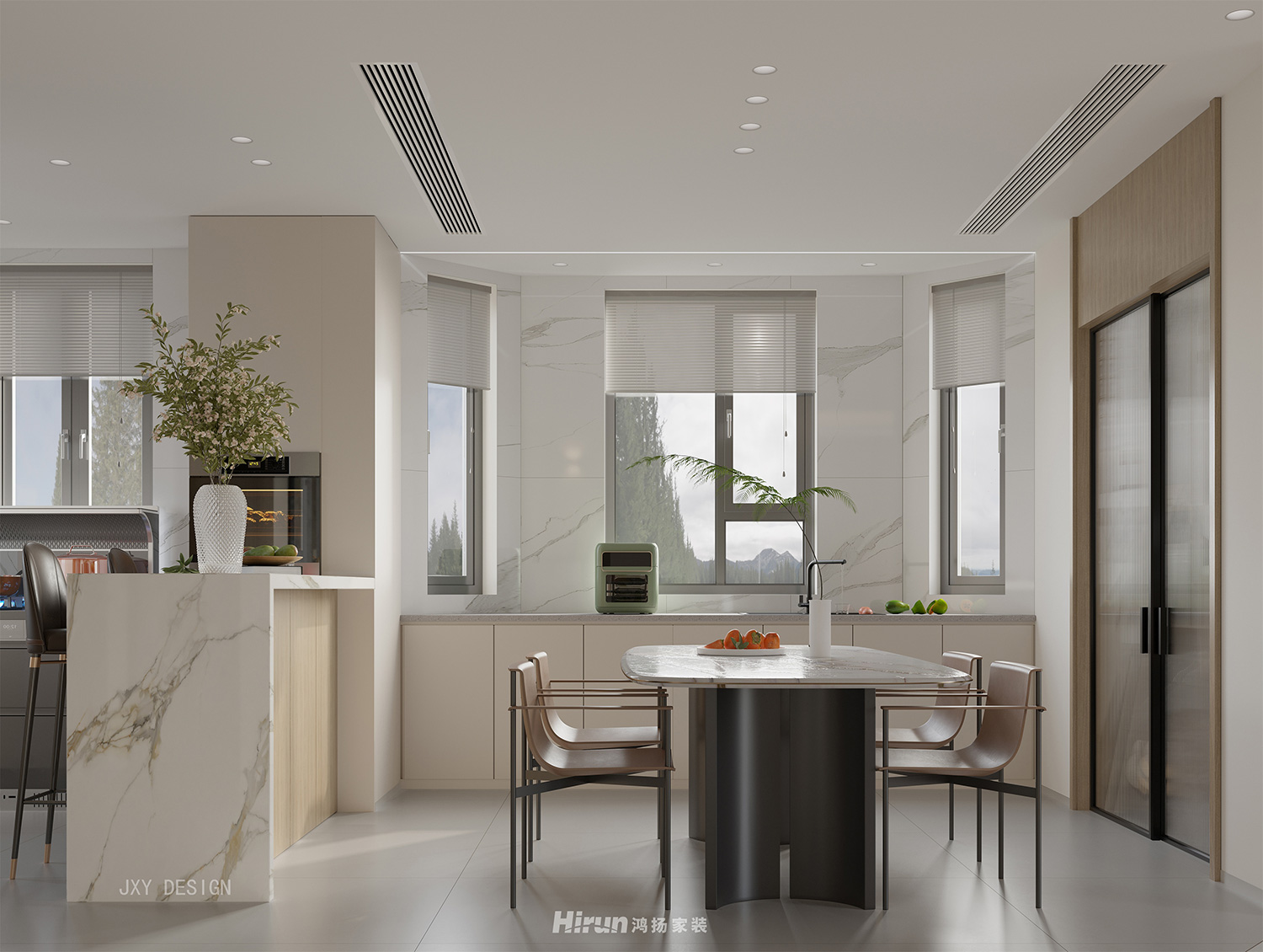 保利金香檳320㎡北歐之光別墅 裝修案例效果圖-4